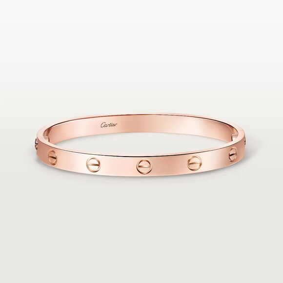 Authentic CARTIER NEW LOVE BRACELET 18K rose GOLD Size 17 NEW VERSION Classic - Picture 4 of 13